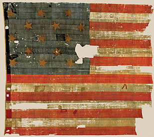 The original Old Glory, via the(Smithsonian)